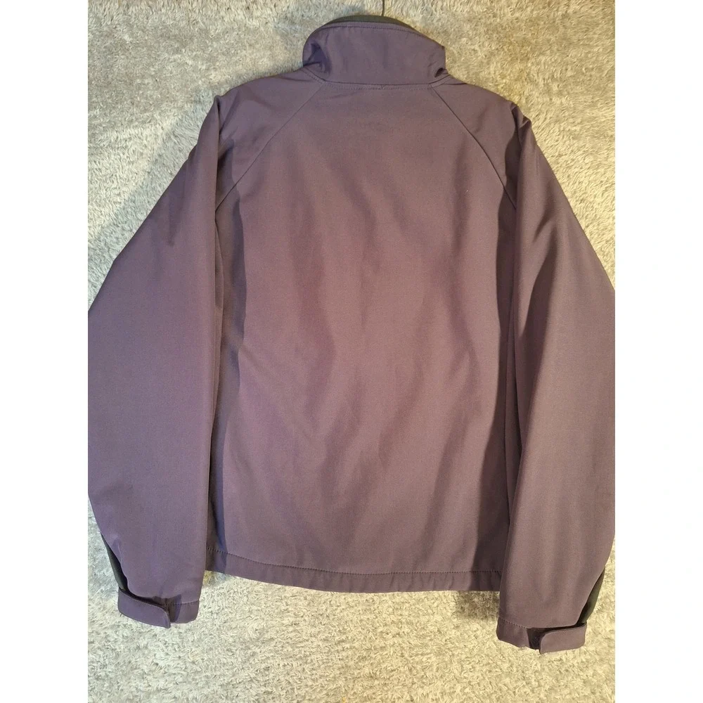 Free Country Mens Softshell Fleece Lined Jacket Purple Medium Full Zip Raglan